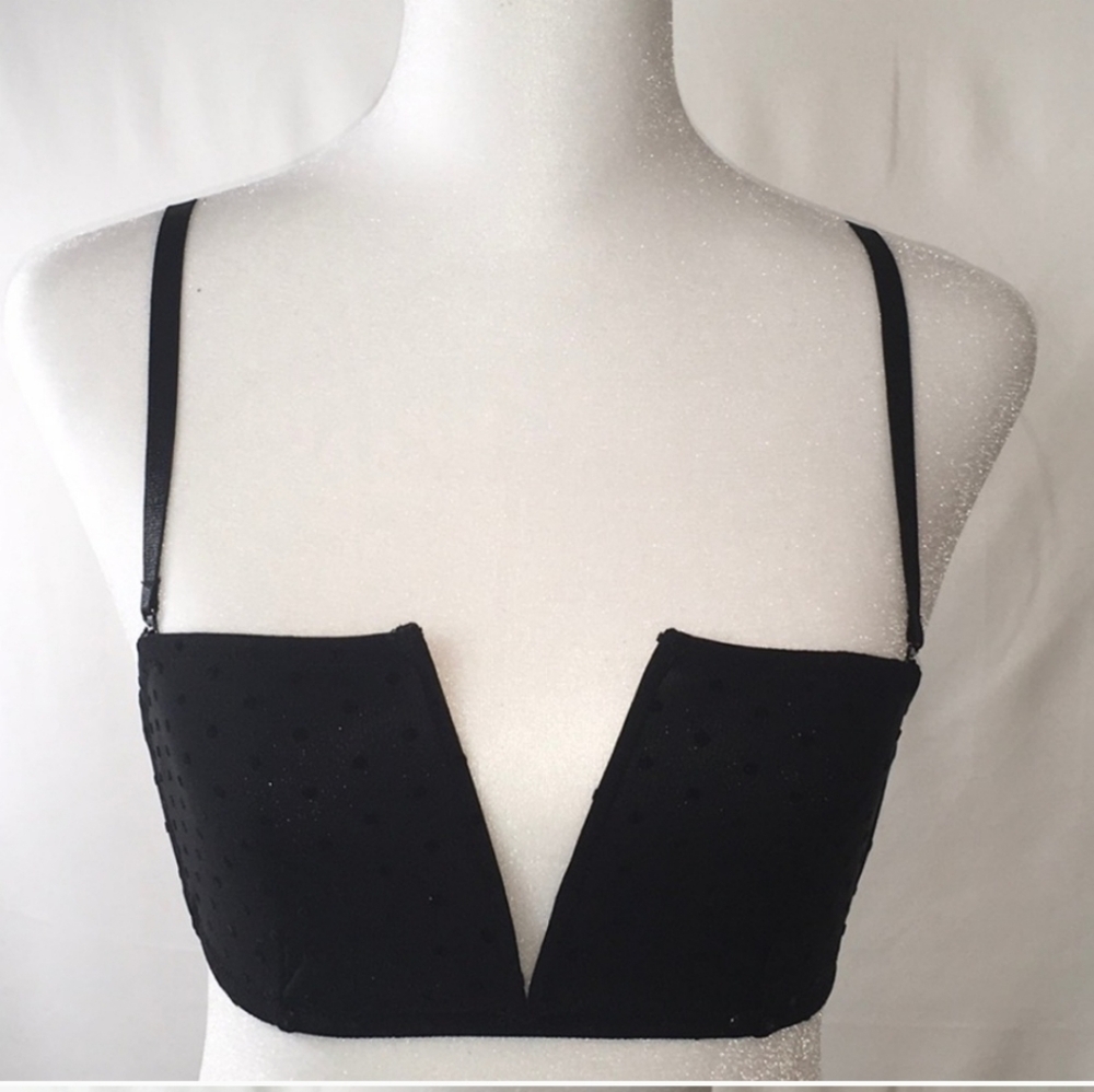 Free People Sierra Black Swiss Dot Bandeau
